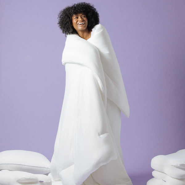 Mellow Sleep | MarshMellow Comforter - Double-Stuffed Ultra-Soft A-Class Fabric Heat-Adaptive Vegan Fill OEKO-TEX Certified Machine Washable