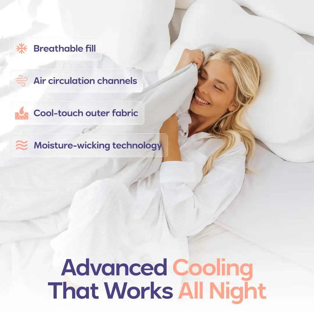 Mellow Sleep | CloudCool Cooling Blanket - Lightweight Breathable with Dual-Sided Silk Smooth & Cloud Soft Knit for Instant Cool Relief