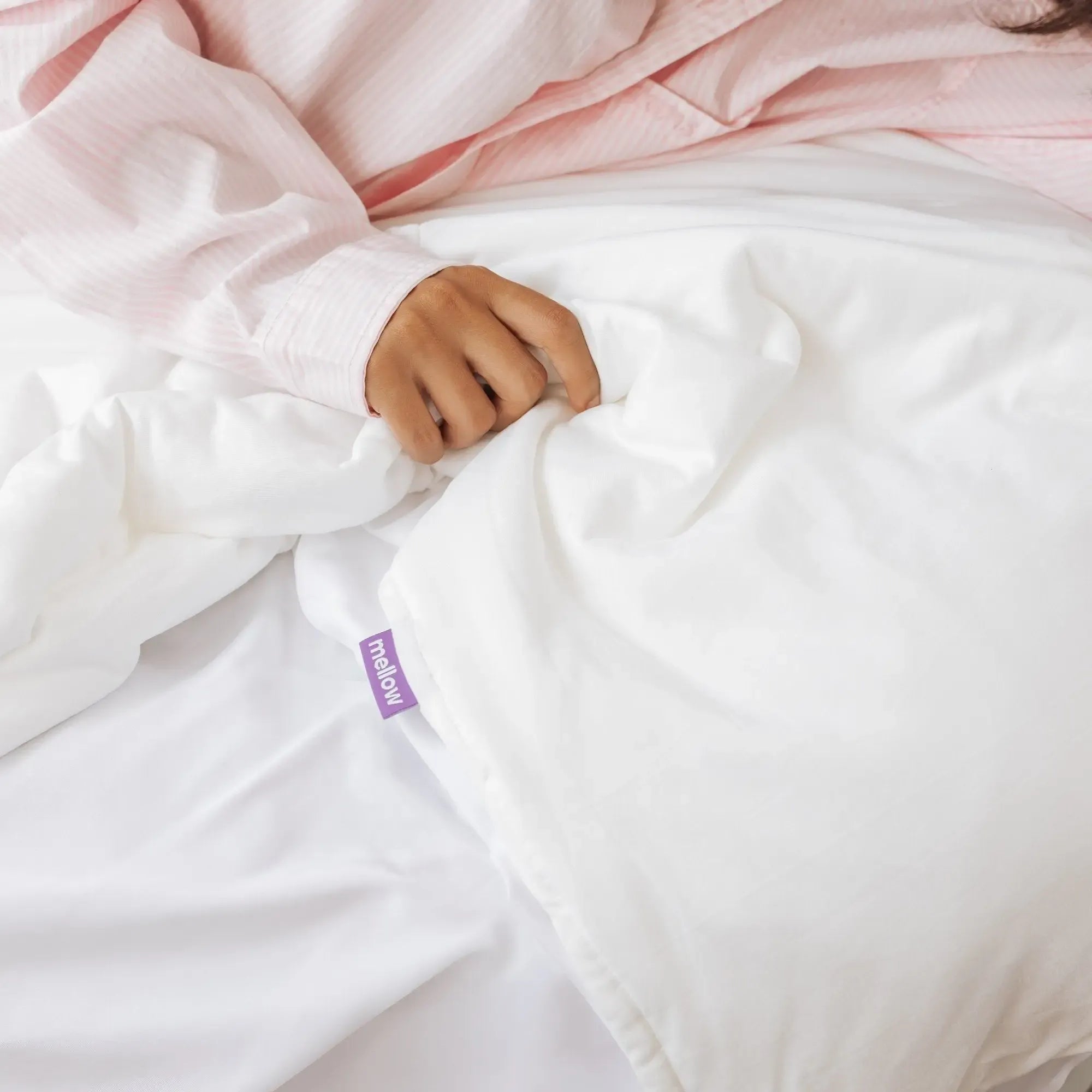 Mellow Sleep | CloudCool Cooling Blanket - Lightweight Breathable with Dual-Sided Silk Smooth & Cloud Soft Knit for Instant Cool Relief
