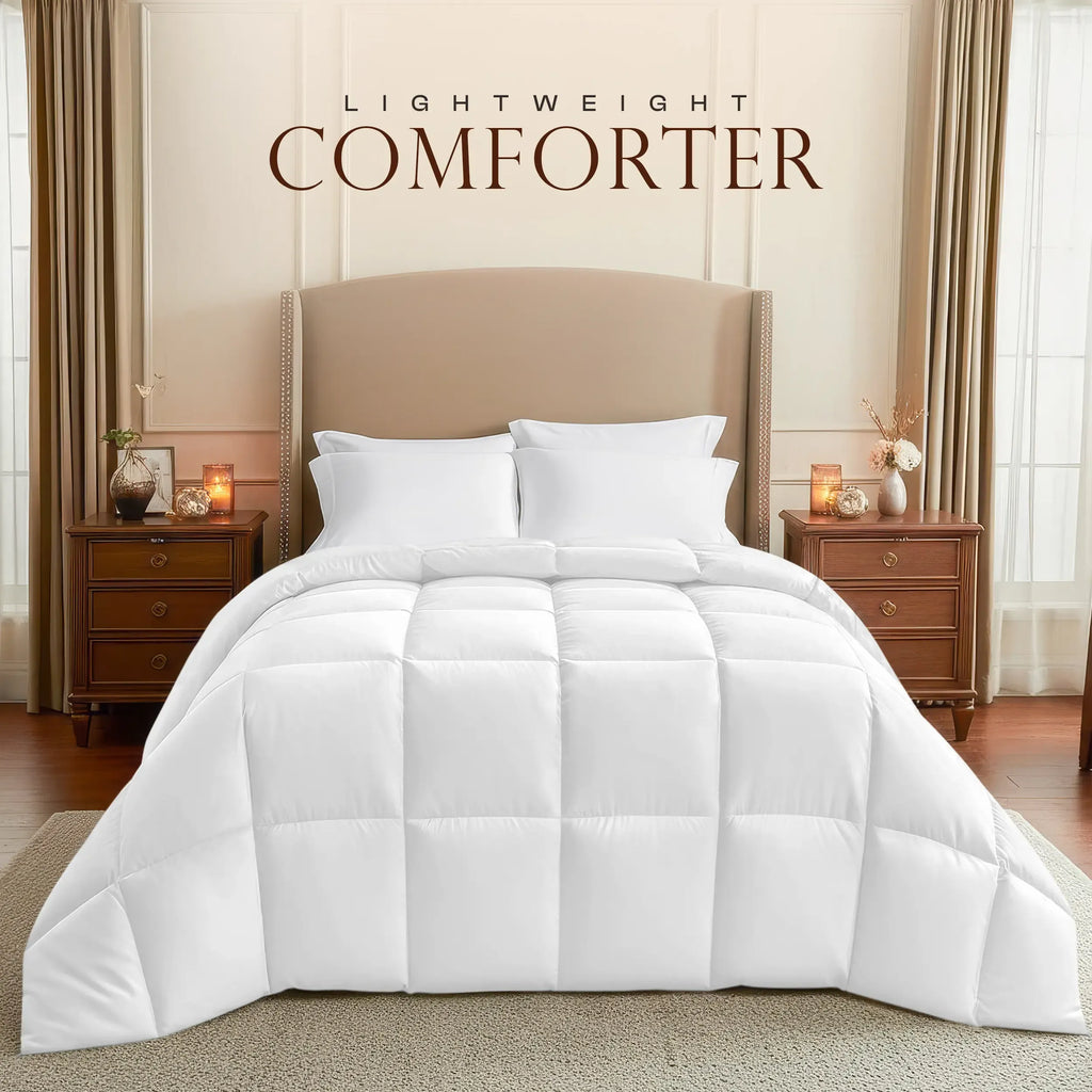 Utopia Bedding All Season Puffed Comforter Duvet Insert - King, Queen, Twin, Full Sizes, Lightweight, Soft 100% Polyester Microfiber, Breathable, Cozy, Durable, Easy Care Bed Set (Comforter Queen Size Included), 100% Polyester Duvets