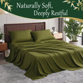 [Deals for You Days] NTBAY Bamboo Sheets Set 3/4 Pcs - Soft Bedding Sets, Cooling Breathable Bedding Set | Hotel Luxury, Super Soft & Smooth, 15" Deep Pocket | Wrinkle/Fade Resistant, Skin Friendly, Bedroom Gift Idea