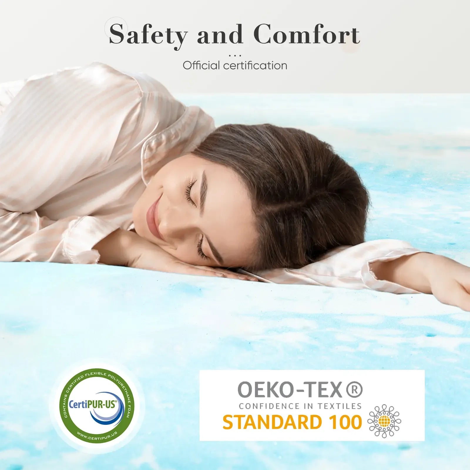 【Deals for You Days】Sweet Furniture S -  Mattress Topper, Summer Cooling Ventilated Gel Memory Foam Full Mattress Topper