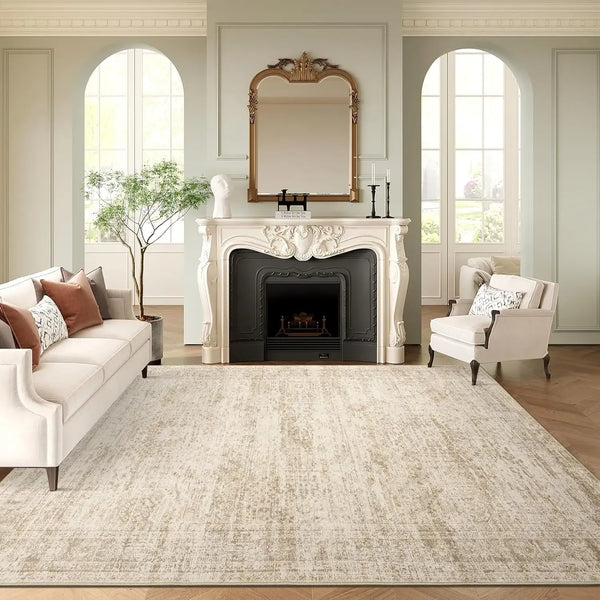 Art&Tuft Classic Style Washable Area Rug - Large, Soft, Non-Slip, Stain-Resistant Decorative Rugs for Living Room, Home Accessory, Cool Room Decor, Apartment Accessories (Various Sizes)