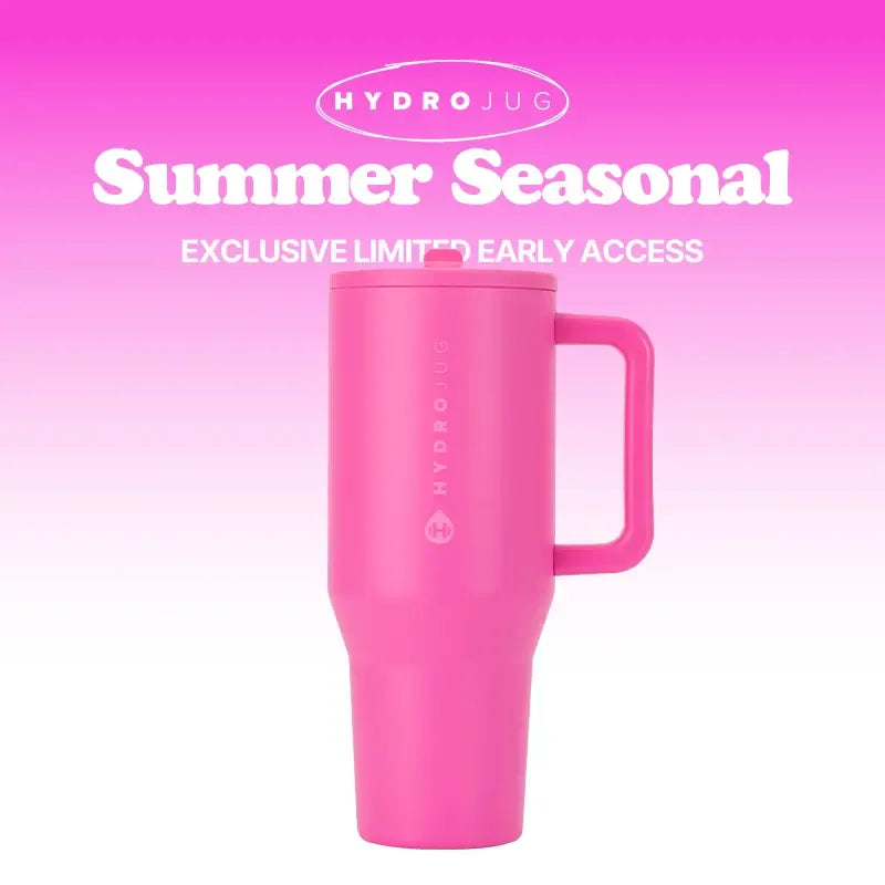 HydroJug Traveler | Leak-Proof Insulated Tumbler with Flip Straw & Cup Holder Fit Flasks Lid Drinkware