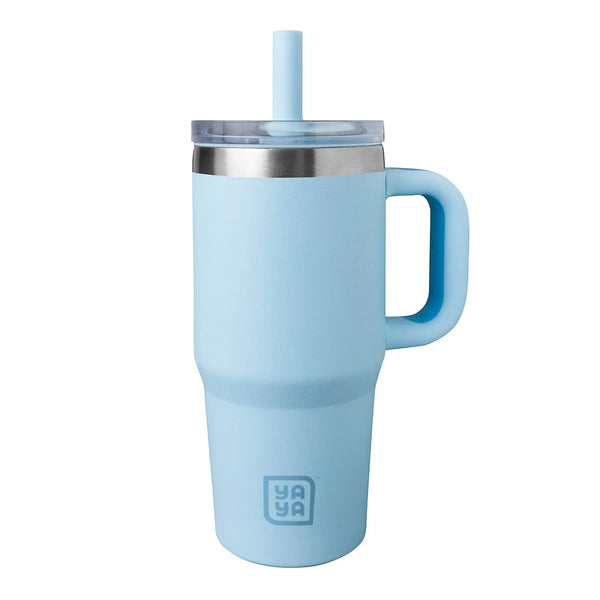 YAYA My First Travel Tumbler for Toddlers - Portable Stainless Steel Tumbler with Silicone Straw, Spill-Proof Lid, Insulated for Cold Drinks, Drinkware, Reusable Mug Bottled
