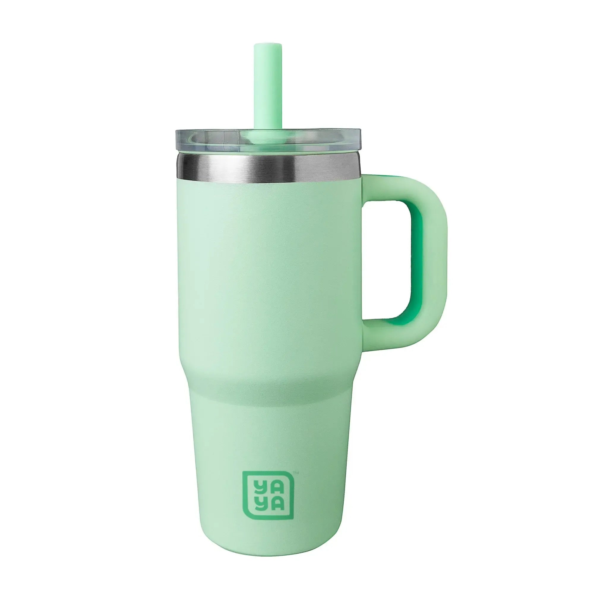YAYA My First Travel Tumbler for Toddlers - Portable Stainless Steel Tumbler with Silicone Straw, Spill-Proof Lid, Insulated for Cold Drinks, Drinkware, Reusable Mug Bottled