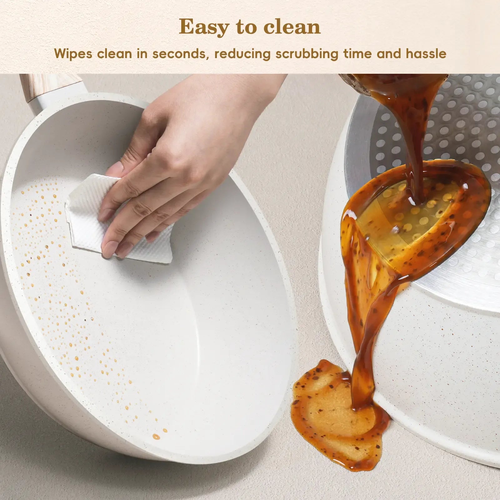 SODAY Pots and Pans Set Non Stick, 12Pcs Kitchen Cookware Sets Non-toxic Healthy Nonstick Kitchen Cooking Set with Frying Pans, Saucepans,Glass lid,Kitchenware,stock up on specials, Aluminium Durable Bakelite Handle , DealsForYouDays，Father's Day Gift Lid