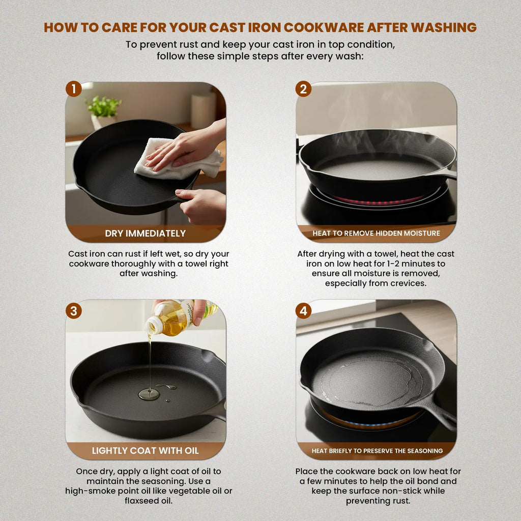 Utopia Kitchen 3-Piece Black Cast Iron Skillet Set - Pre-Seasoned Heavy Duty Pans (6",8",10") - Oven-Safe Kitchen Supplies Bundle Cookware Sets - Stove, Grill Safe Cast Iron Pots