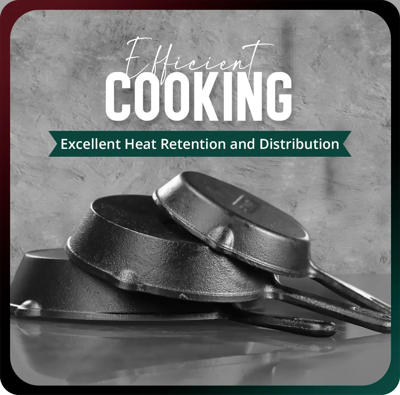 Utopia Kitchen 3-Piece Black Cast Iron Skillet Set - Pre-Seasoned Heavy Duty Pans (6",8",10") - Oven-Safe Kitchen Supplies Bundle Cookware Sets - Stove, Grill Safe Cast Iron Pots