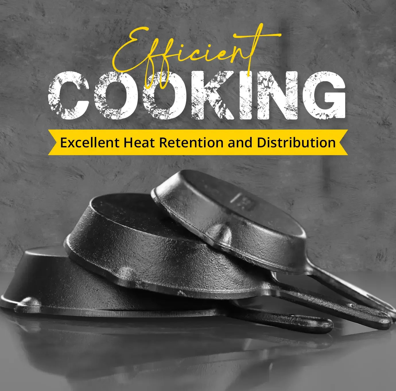 Utopia Kitchen 3-Piece Black Cast Iron Skillet Set - Pre-Seasoned Heavy Duty Pans (6",8",10") - Oven-Safe Kitchen Supplies Bundle Cookware Sets - Stove, Grill Safe Cast Iron Pots