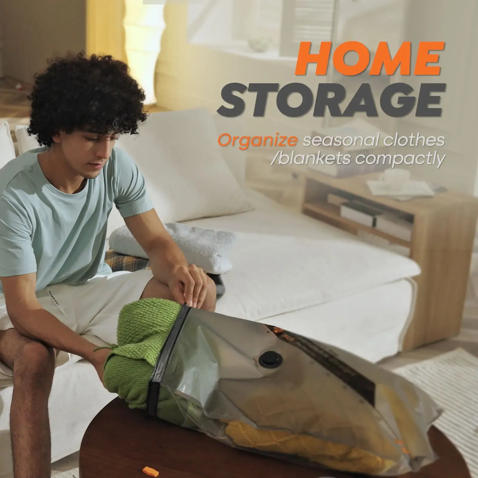 【Summer Vibes】VACBIRD New X8 Vacuum Packing Pump Storage Bags，Summer Vibes Rechargeable Wireless Pump Travel Storage Bags Set - 20 Pack Portable Space Saver Bags for Travel & Home - Vacuum Compression Packing Seal for Clothes, Blankets, Seasonal Storage