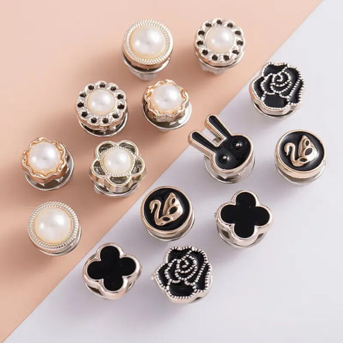 50Pcs Women Shirt Brooch Buttons Cover up Button Pin Safety Brooch Buttons No-Sew Replacement for Clothing Dress Sweater Shoes Hats Decorative Supplies
