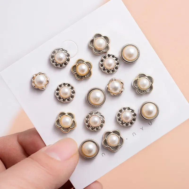 50Pcs Women Shirt Brooch Buttons Cover up Button Pin Safety Brooch Buttons No-Sew Replacement for Clothing Dress Sweater Shoes Hats Decorative Supplies
