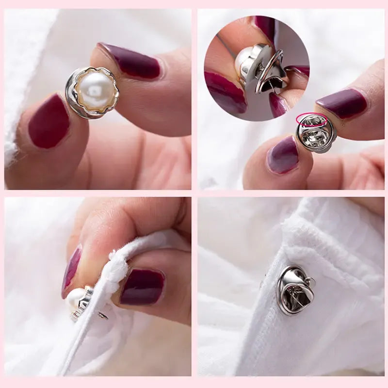50Pcs Women Shirt Brooch Buttons Cover up Button Pin Safety Brooch Buttons No-Sew Replacement for Clothing Dress Sweater Shoes Hats Decorative Supplies
